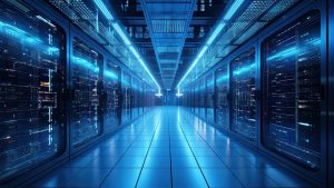 Image of data center to set tone for article on global managed IT solutions